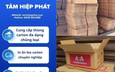 Đặt làm thùng carton số lượng lớn trực tiếp tại xưởng