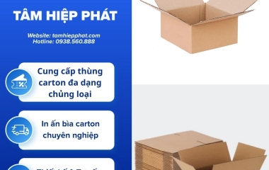 Hộp carton 20x20x10 cm giá xưởng cho shop online