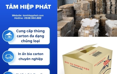 Xưởng sản xuất thùng carton theo yêu cầu giá tốt tại TP.HCM