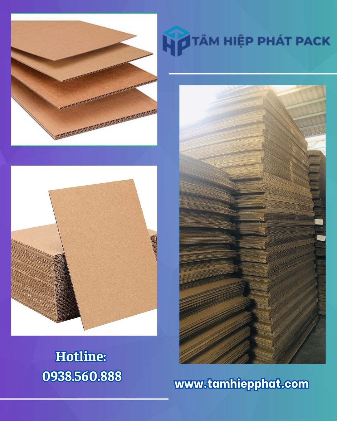 TÂM HIỆP PHÁT cung cấp các giải pháp bao bì carton phục vụ nhu cầu đóng gói hàng hóa và nông sản. 