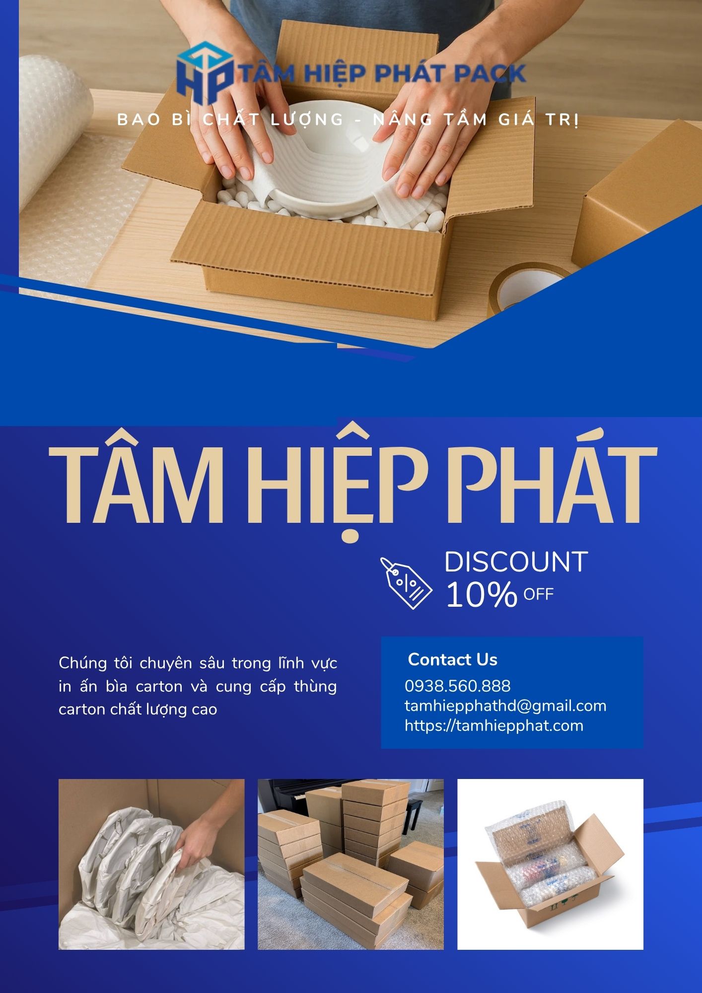 Tâm Hiệp Phát Pack – Đồng hành cùng sự an toàn cho mọi đơn hàng dễ vỡ của bạn!