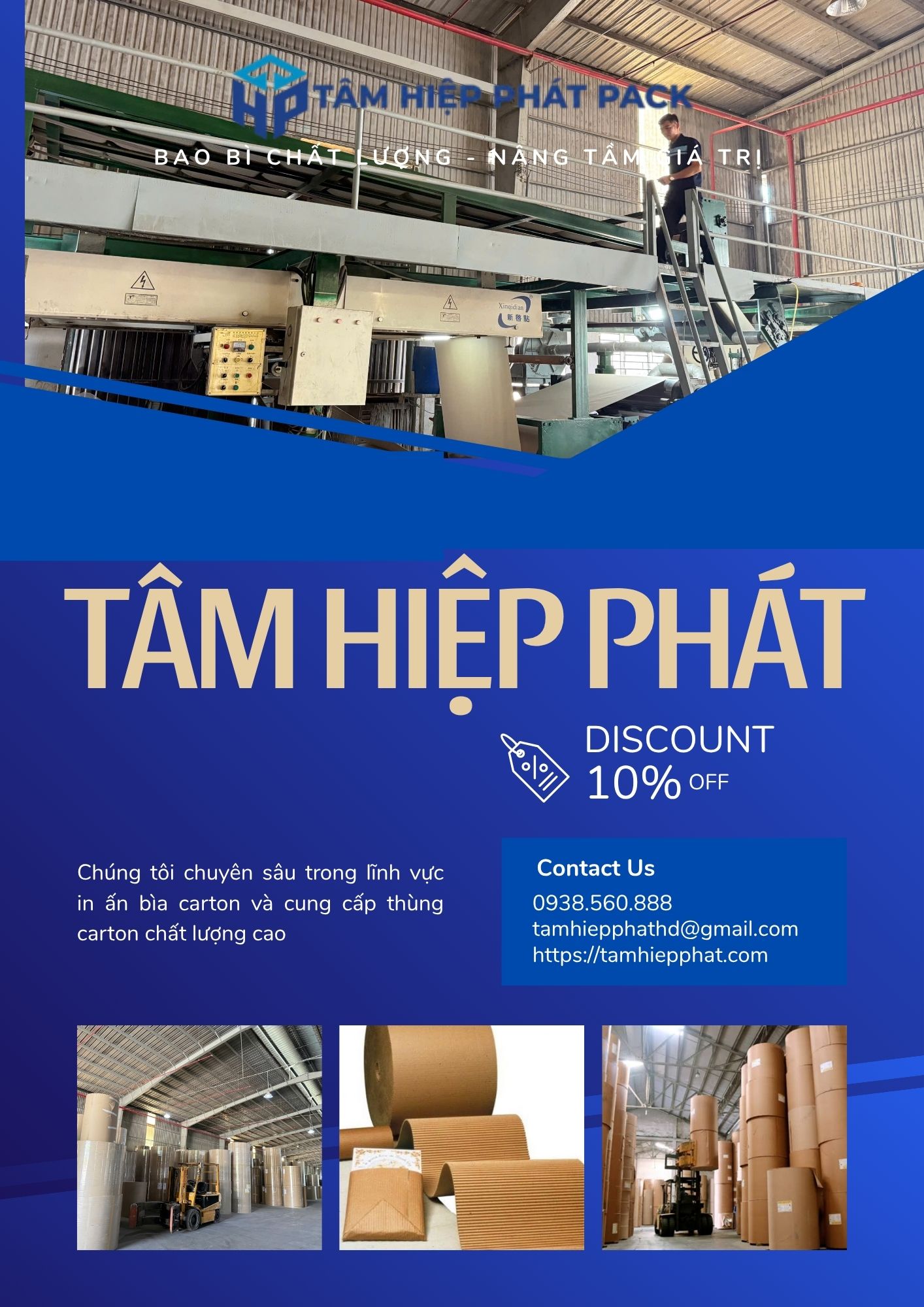 Giữa rất nhiều nhà cung cấp vật tư bao bì trên thị trường, Công ty TNHH Bao Bì Giấy TÂM HIỆP PHÁT luôn khẳng định vị thế dẫn đầu nhờ năng lực sản xuất vượt trội cùng uy tín thương hiệu