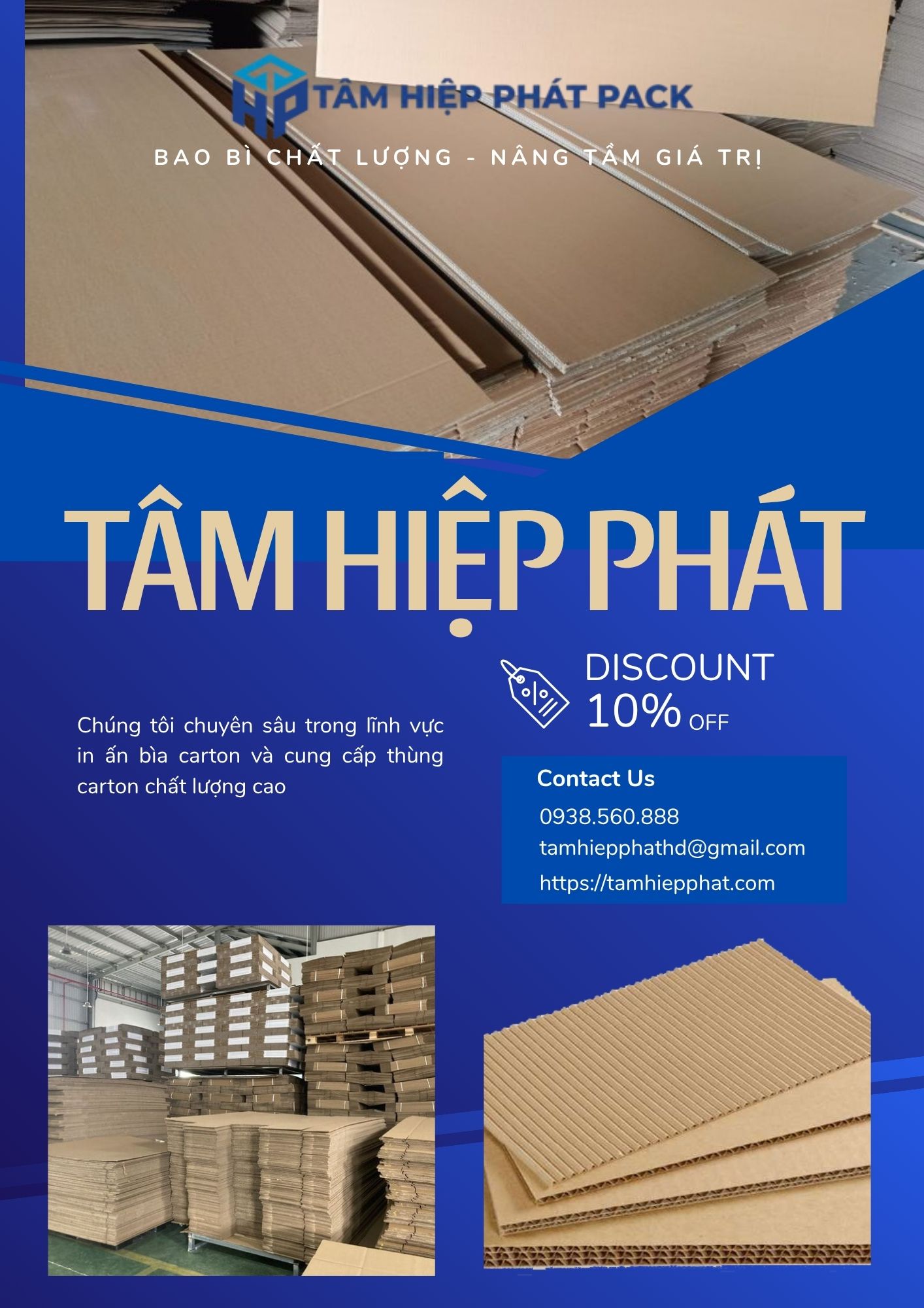 Đặt tấm carton cắt theo kích thước còn giúp doanh nghiệp giảm vật liệu dư, tăng tốc độ đóng hàng và tiêu chuẩn hóa quy trình kho vận.