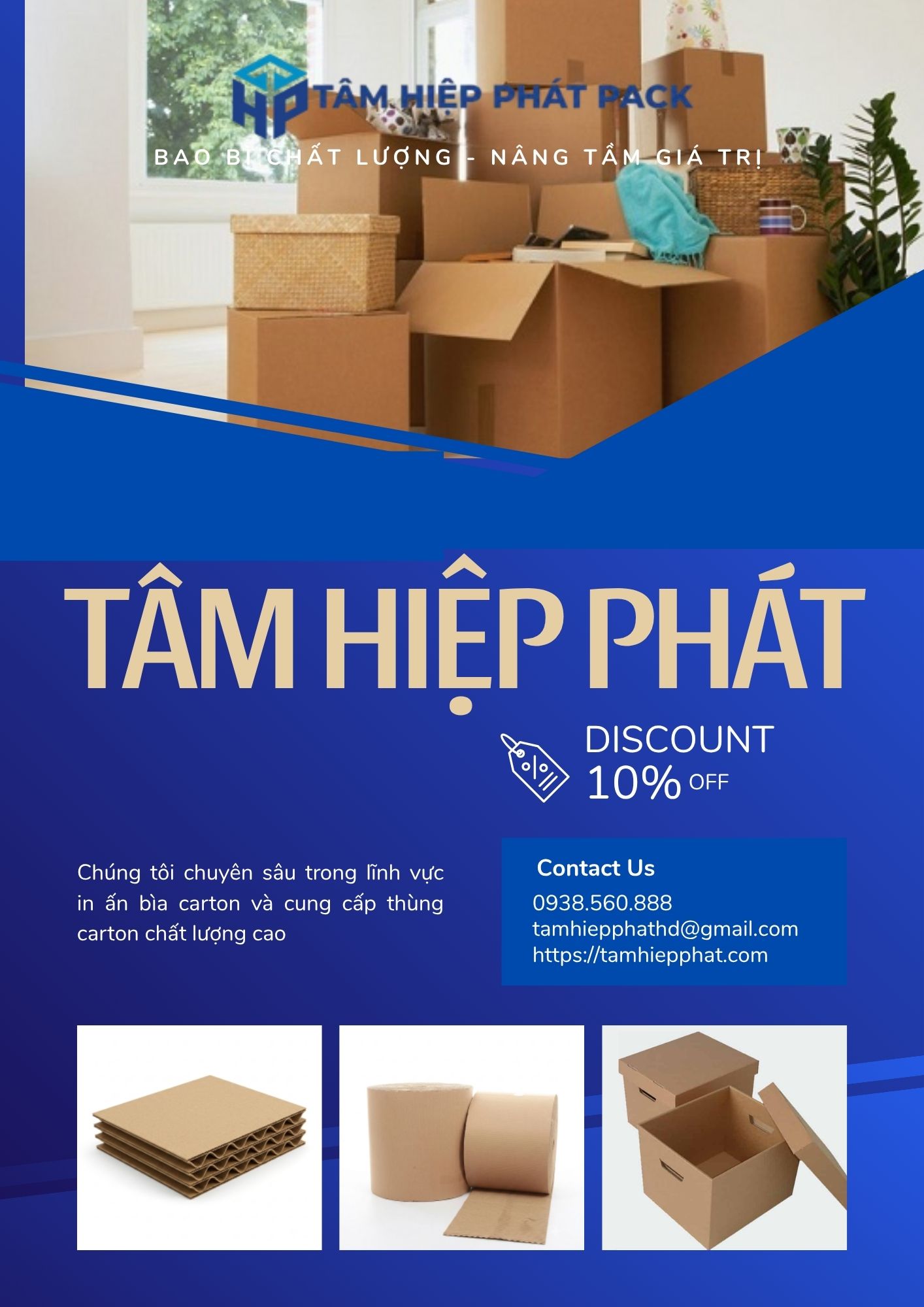 Việc mua thùng carton chuyển nhà, chuyển văn phòng trọn gói kích thước lớn không chỉ giúp bảo vệ hàng hóa khỏi va đập, trầy xước, bụi bẩn mà còn tối ưu hóa không gian xếp dỡ trên xe tải, giúp tiết kiệm đáng kể thời gian lẫn chi phí vận chuyển