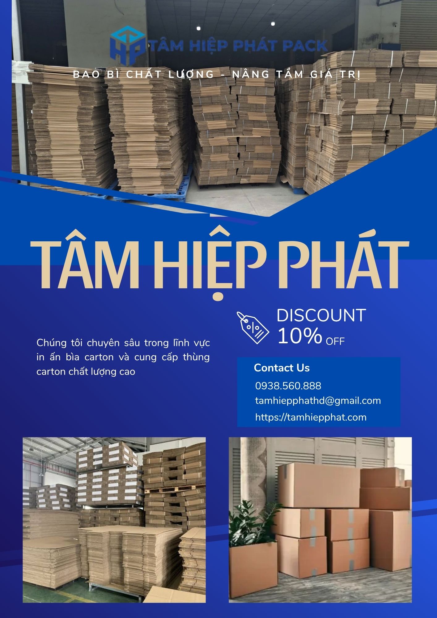 Với sự phát triển nhanh của thương mại điện tử, nhu cầu sử dụng hộp carton giá sỉ cho shop online tại TP.HCM ngày càng lớn.