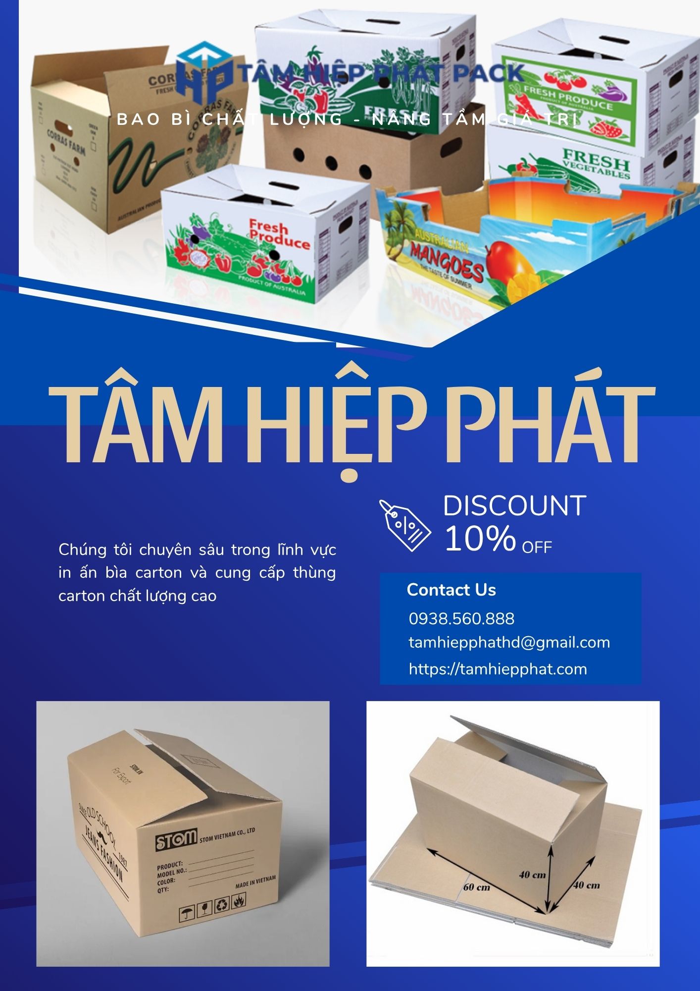 Báo giá in Offset thùng carton nhiều màu theo yêu cầu sẽ phụ thuộc vào kích thước, số lượng, loại giấy, kết cấu carton, kiểu thùng, thiết kế và các công đoạn gia công sau in. 