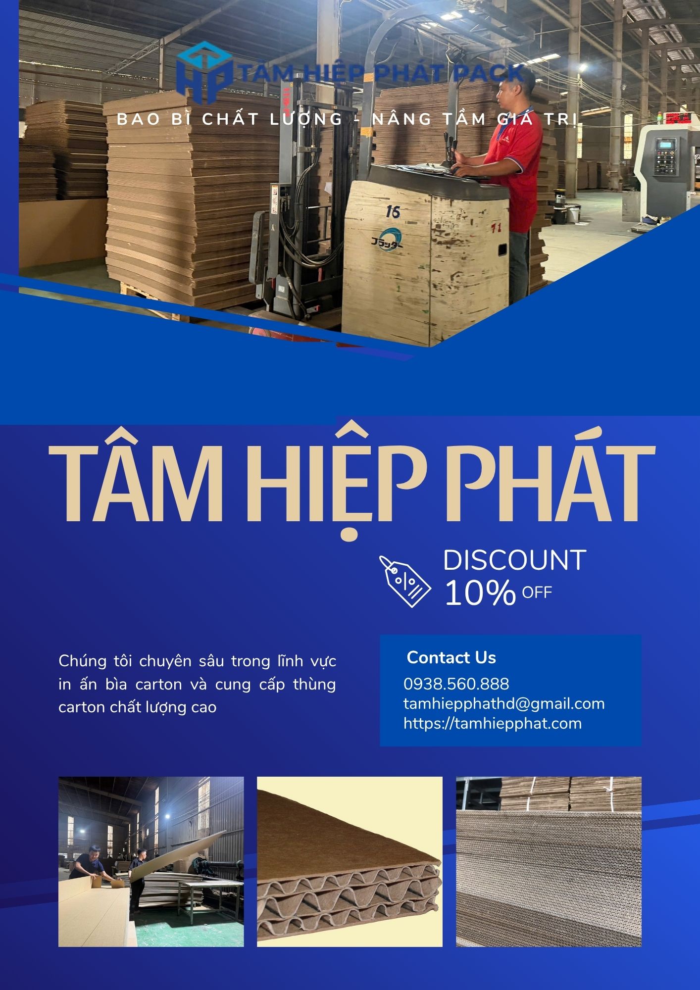 Để tạo ra những tấm carton 7 lớp siêu chịu lực, đạt chuẩn quy cách kỹ thuật xuất khẩu, nhà máy TÂM HIỆP PHÁT tuân thủ quy trình kiểm soát chất lượng nghiêm ngặt