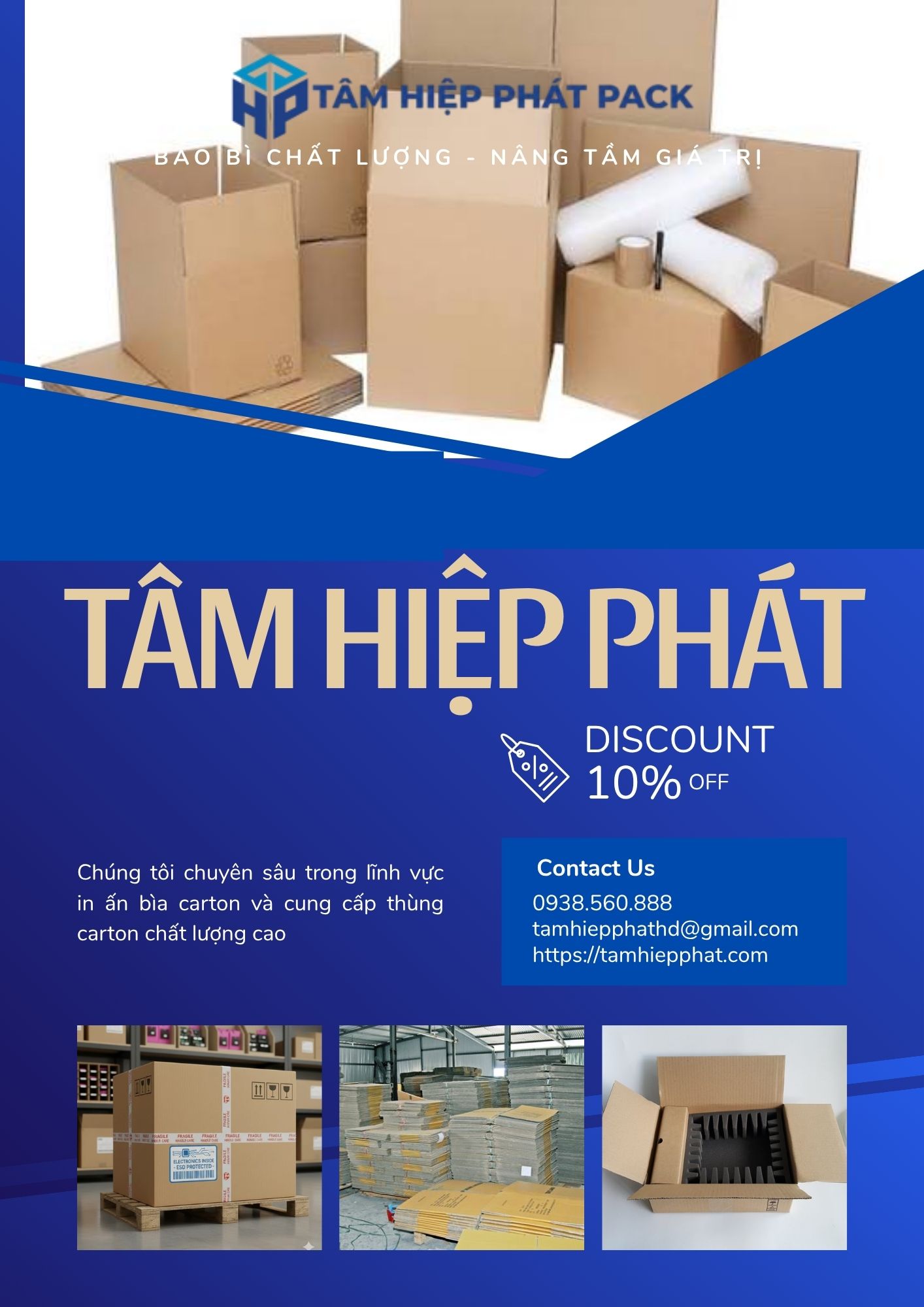 Trên thị trường hiện nay có nhiều xưởng sản xuất bao bì, tuy nhiên Công ty TNHH Bao Bì Giấy TÂM HIỆP PHÁT luôn khẳng định vị thế dẫn đầu nhờ năng lực sản xuất vượt trội cùng chất lượng dịch vụ chuyên nghiệp
