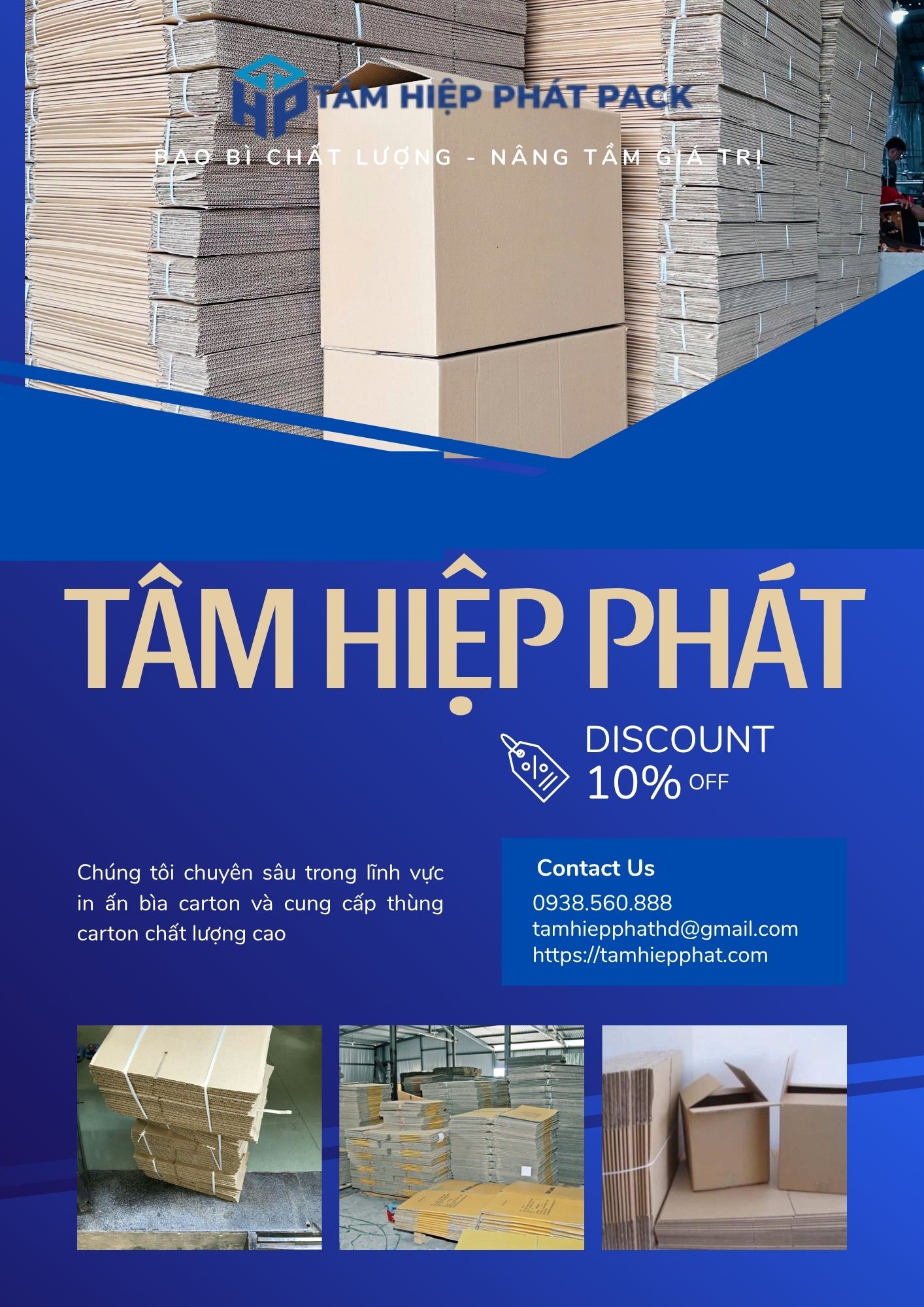 Thùng carton 3 lớp được cấu tạo từ 3 lớp giấy liên kết chặt chẽ với nhau bằng keo dán công nghiệp
