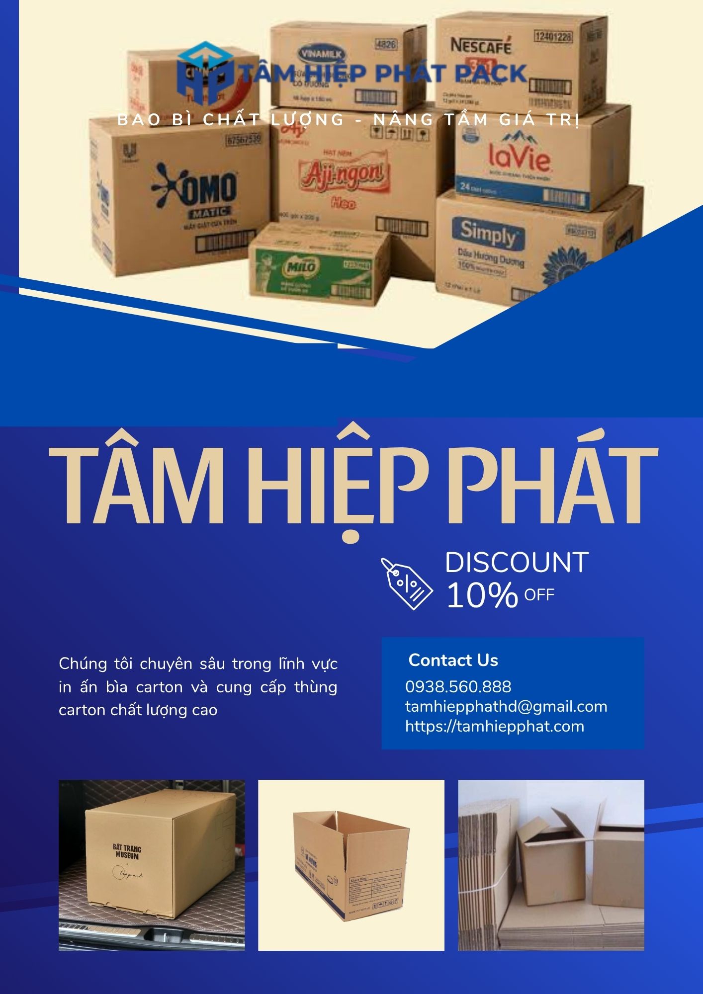 Hãy để TÂM HIỆP PHÁT đồng hành cùng sự phát triển thương hiệu của bạn qua từng chiếc bao bì chất lượng!