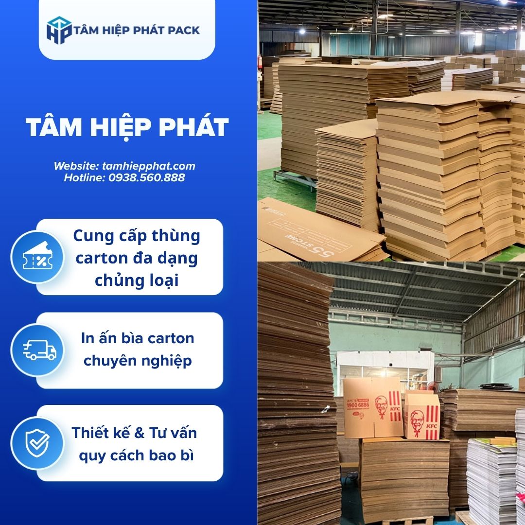 Giữa rất nhiều cơ sở kinh doanh thương mại trên thị trường bao bì, Công ty TNHH Bao Bì Giấy TÂM HIỆP PHÁT luôn giữ vững vị thế là đối tác sản xuất tin cậy hàng đầu của hàng ngàn xưởng sản xuất cơ khí, chế biến gỗ và các công ty logistics nhờ những ưu thế cốt lõi
